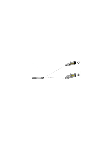 ARROW Conector acero adaptador KTM 1290 SuperDuke 14-