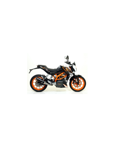 ARROW Escape aluminio negro fondo carbono KTM RC125/390 15-16DUKE 390 13-16