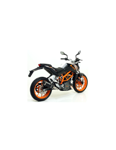 ARROW Escape aluminio negro fondo carbono KTM RC125/390 15-16DUKE 390 13-16