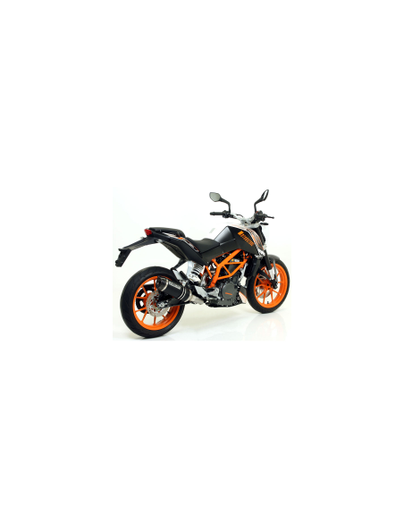 ARROW Escape aluminio negro fondo carbono KTM RC125/390 15-16DUKE 390 13-16