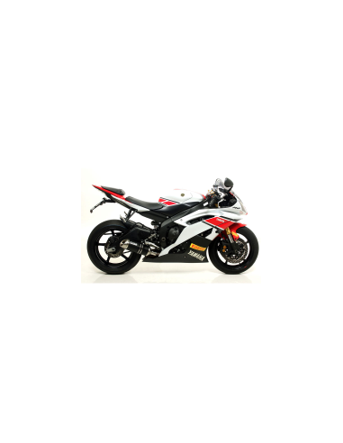 ARROW Escape aluminio negro fondo acero THUNDER YAMAHA YZF 600 R6 06-