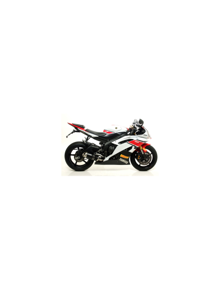 ARROW Escape aluminio negro fondo acero THUNDER YAMAHA YZF 600 R6 06-