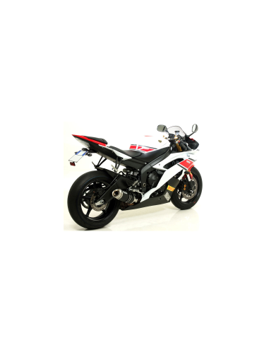 ARROW Escape aluminio negro fondo acero THUNDER YAMAHA YZF 600 R6 06-