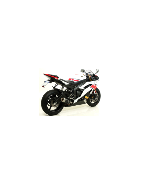 ARROW Escape aluminio negro fondo acero THUNDER YAMAHA YZF 600 R6 06-