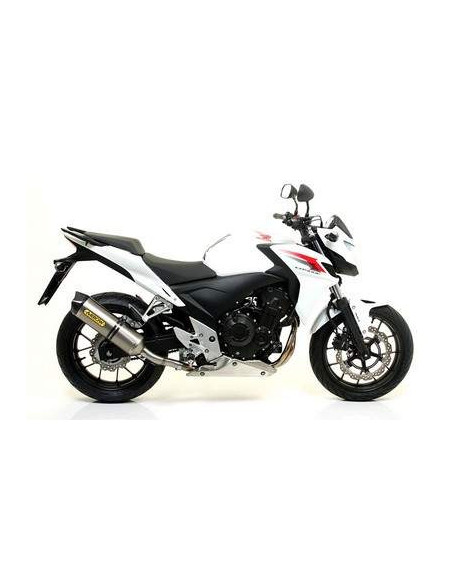 ARROW Escape aluminio negro fondo inoxidable Honda CB500F,CBR500R OC