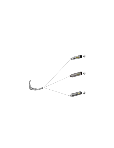 ARROW Colector RACING acero Kawasaki ER6N, ER6F 12-16 y Versys 650
