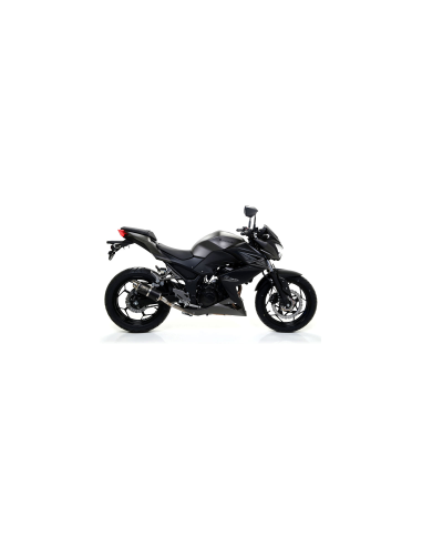 ARROW Kit escape acero negro GP2 KAWASAKI NINJA 250/300 13-15 y Z300 15-16