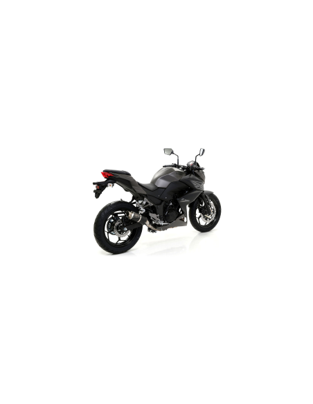 ARROW Kit escape acero negro GP2 KAWASAKI NINJA 250/300 13-15 y Z300 15-16