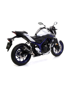 ARROW Escape aluminio negro fondo carbono Yamaha MT-03, YZF R3 / R25 15- 2