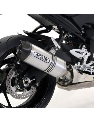 ARROW Escape aluminio fondo carbono Suzuki GSXS 1000 / 1000F 15-