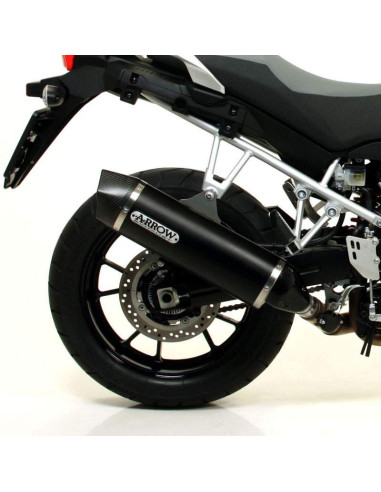ARROW Escape aluminio negro fondo carbono Suzuki VStrom 1000 14-