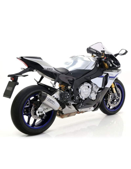 ARROW Escape aluminio fondo carbono INDY-RACE YAMAHA YZF R1 15-