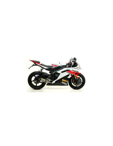 ARROW Escape titanio fondo carbono THUNDER YAMAHA YZF 600 R6 06-