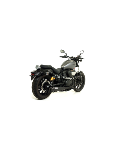 ARROW Kit escape acero negro y adaptador Yamaha XV 950R 14-