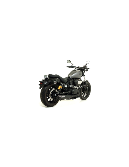 ARROW Kit escape acero negro y adaptador Yamaha XV 950R 14-