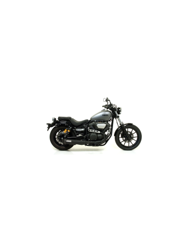 ARROW Kit escape acero negro y adaptador Yamaha XV 950R 14-