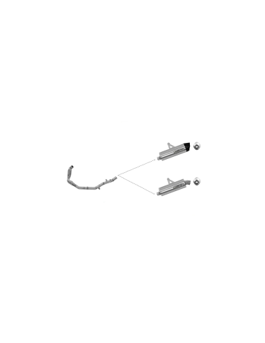 ARROW Colector acero inoxidable DEKAT HONDA CRF1000L AFRICA TWIN 16