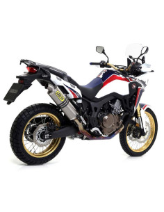 ARROW Escape titanio fondo acero MAXI RACE-TECH HONDA CRF1000L AFRICA TWIN 16