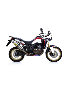 ARROW Escape titanio fondo acero MAXI RACE-TECH HONDA CRF1000L AFRICA TWIN 16 2