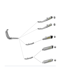 ARROW Colector cónico y COMPENSAT Kawasaki Z750 07-14 y Z750R 11-14 2