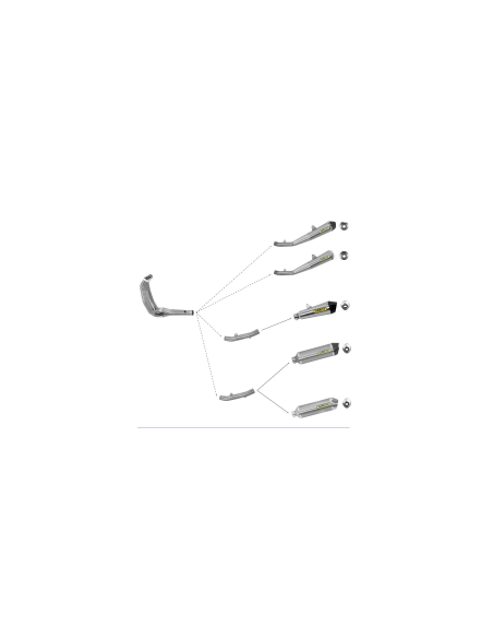 ARROW Colector cónico y COMPENSAT Kawasaki Z750 07-14 y Z750R 11-14