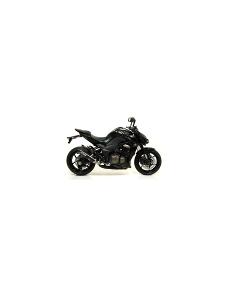 ARROW Juego escapes aluminio negro fondo acero KAWASAKI Z1000 10-