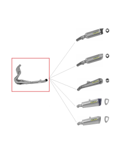 ARROW Colector acero SUZUKI GSXR 600/750 06-08 Con sonda LAMBDA 2