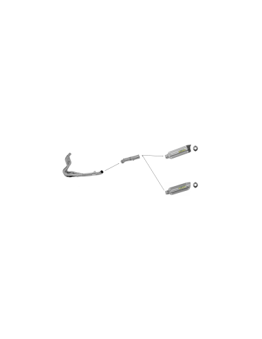 ARROW Colector cónico acero Suzuki GSXR 600 11-16 y GSXR 750 11-16