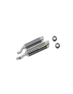 ARROW Juego escapes carbono fondo carbono KAWASAKI Z1000 10-