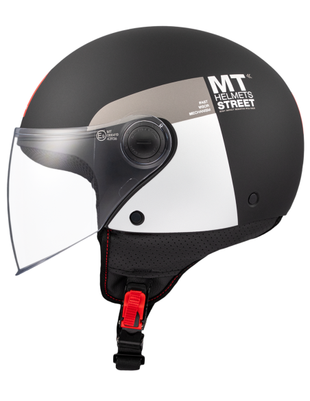CASCO MT HELMETS MODELO STREET S INBOARD D2 MATT