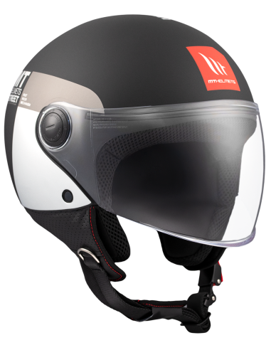 CASCO MT HELMETS MODELO STREET S INBOARD D2 MATT