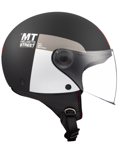 CASCO MT HELMETS MODELO STREET S INBOARD D2 MATT