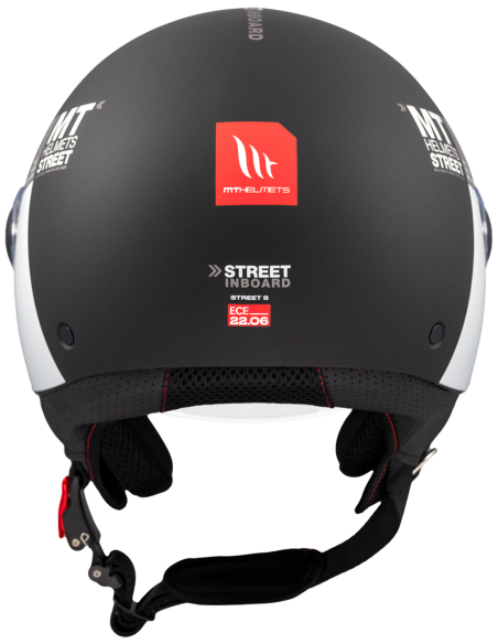 CASCO MT HELMETS MODELO STREET S INBOARD D2 MATT
