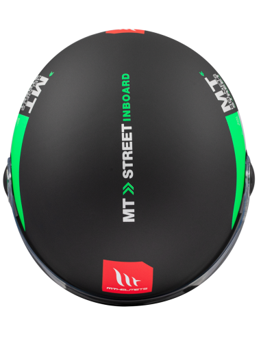 CASCO MT HELMETS MODELO STREET S INBOARD D6 MATT