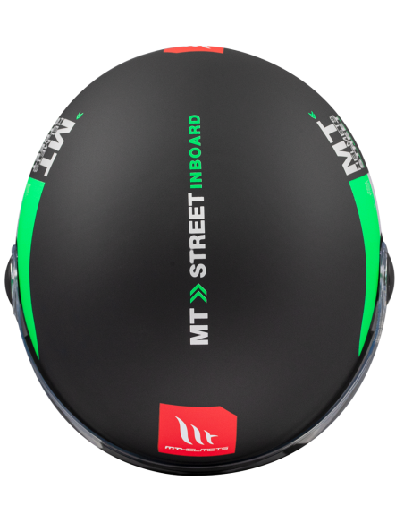 CASCO MT HELMETS MODELO STREET S INBOARD D6 MATT