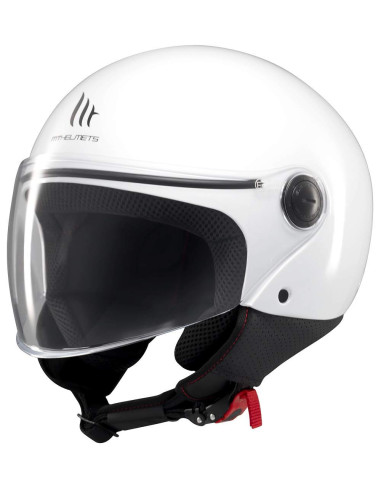 CASCO MT HELMETS MODELO STREET S SOLID A0 GLOSS WHITE
