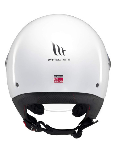 CASCO MT HELMETS MODELO STREET S SOLID A0 GLOSS WHITE