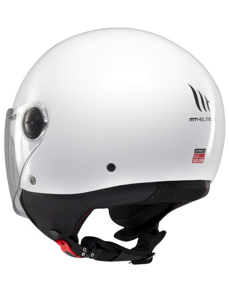 CASCO MT HELMETS MODELO STREET S SOLID A0 GLOSS WHITE
