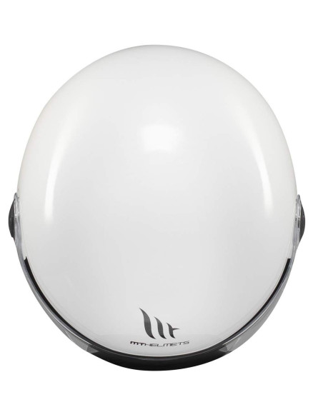 CASCO MT HELMETS MODELO STREET S SOLID A0 GLOSS WHITE
