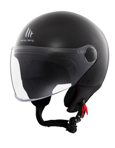 CASCO MT HELMETS MODELO STREET S SOLID A1 GLOSS BLACK 2