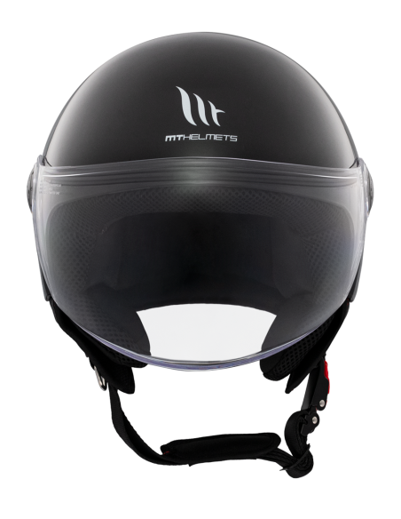 CASCO MT HELMETS MODELO STREET S SOLID A1 GLOSS BLACK