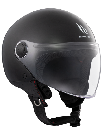 CASCO MT HELMETS MODELO STREET S SOLID A1 GLOSS BLACK