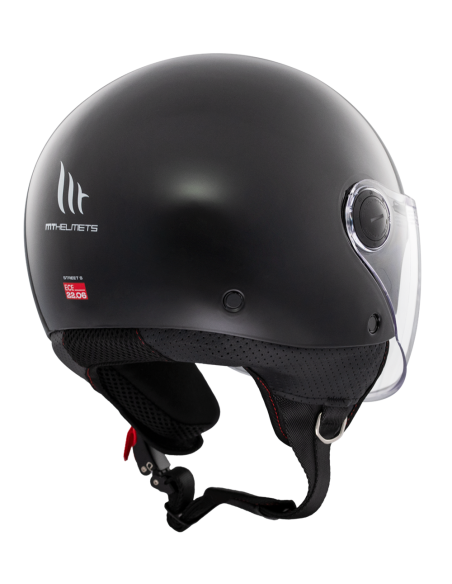 CASCO MT HELMETS MODELO STREET S SOLID A1 GLOSS BLACK
