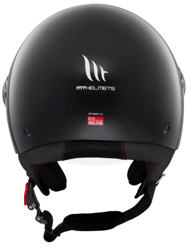 CASCO MT HELMETS MODELO STREET S SOLID A1 GLOSS BLACK