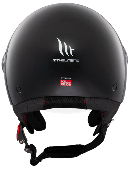 CASCO MT HELMETS MODELO STREET S SOLID A1 GLOSS BLACK