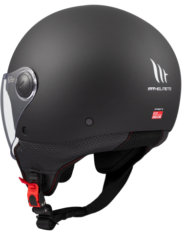 CASCO MT HELMETS MODELO STREET S SOLID A1 MATT BLACK