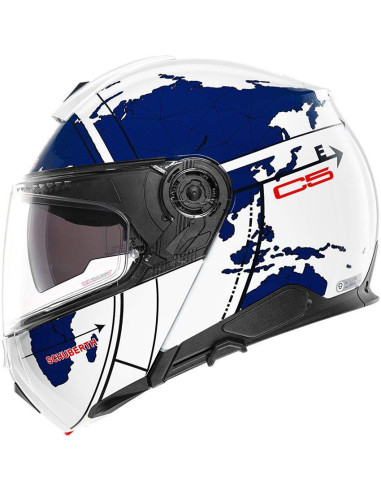 CASCO MARCA SCHUBERTH C5 GLOBE AZUL BRILLO