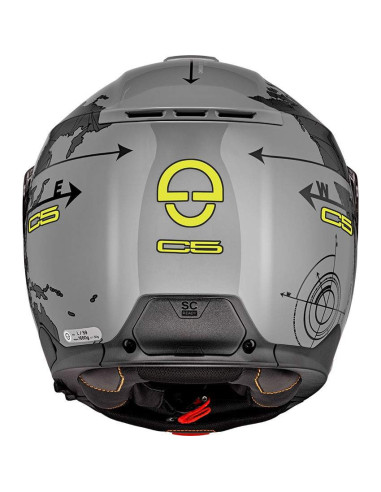 CASCO MARCA SCHUBERTH C5 GLOBE DE COLOR GRIS BRILLO