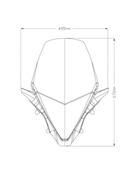 Cupula V-Tech line Touring Honda PCX 125-150 21-