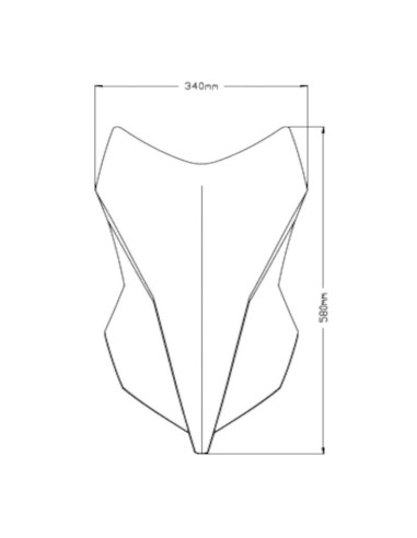Cupula Touring Benelli TRK 251 20-